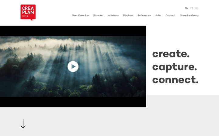 Screenshot of creaplan.be