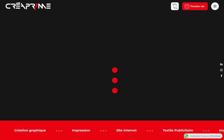 Screenshot of creaprime.fr