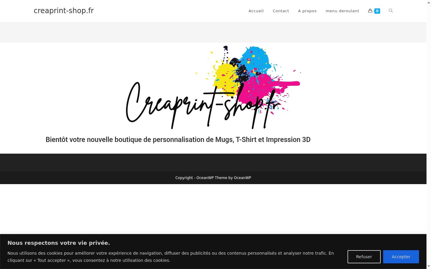 Screenshot des Einwilligungsbanners vor jeglicher Interaktion