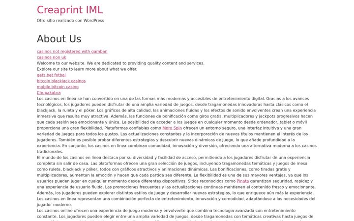 Screenshot of creaprintiml.com