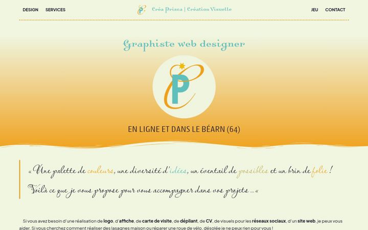 Screenshot of creaprisca.fr