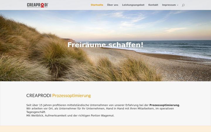Screenshot of creaprodi.de