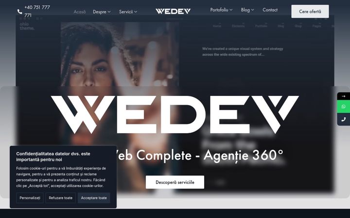 Screenshot of creare-siteweb.ro
