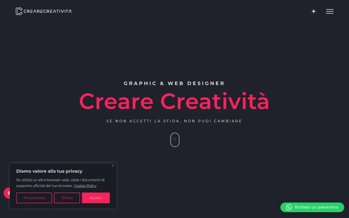 Screenshot of crearecreativita.it