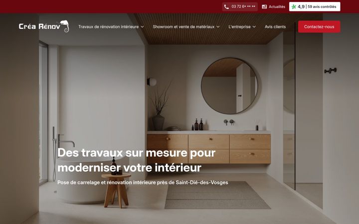 Screenshot of crearenov-mosaique.fr