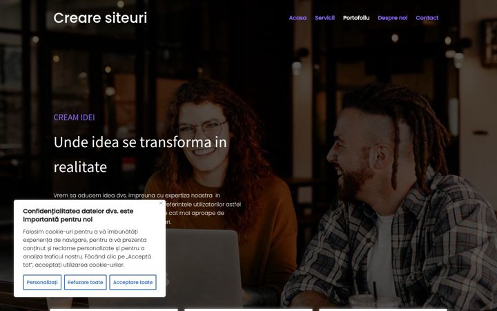 Screenshot of crearesiteuri.ro
