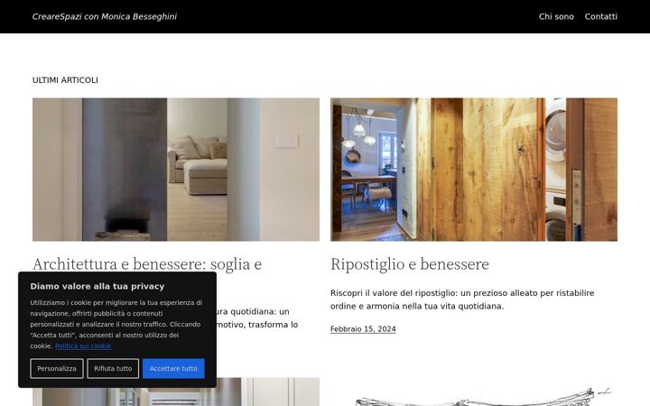 Screenshot of crearespazi.com