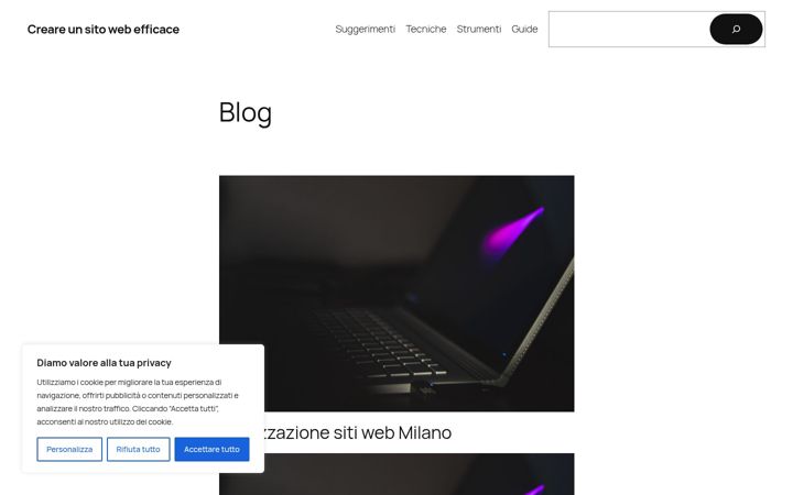 Screenshot of creareunsitoweb.net
