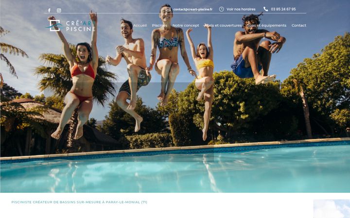 Screenshot ta' creart-piscine.fr