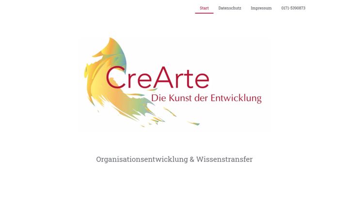 Screenshot of crearte.de