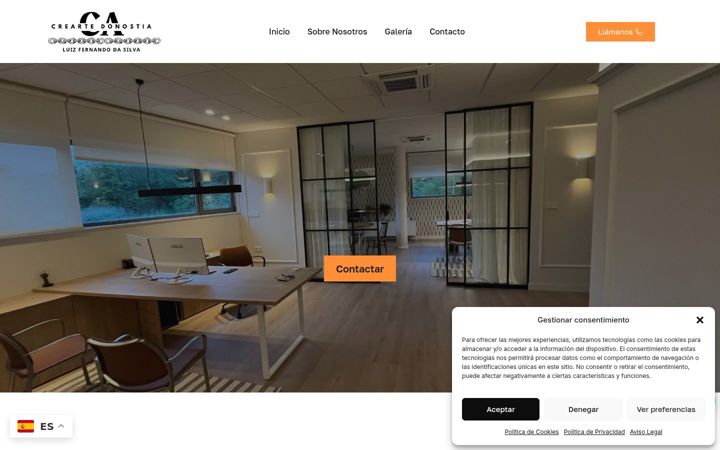 Screenshot of creartedonostia.es