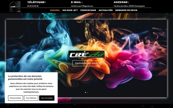 Screenshot ta' creartimpression.fr