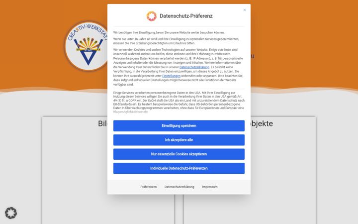 Screenshot of creartiv-werkstatt.de