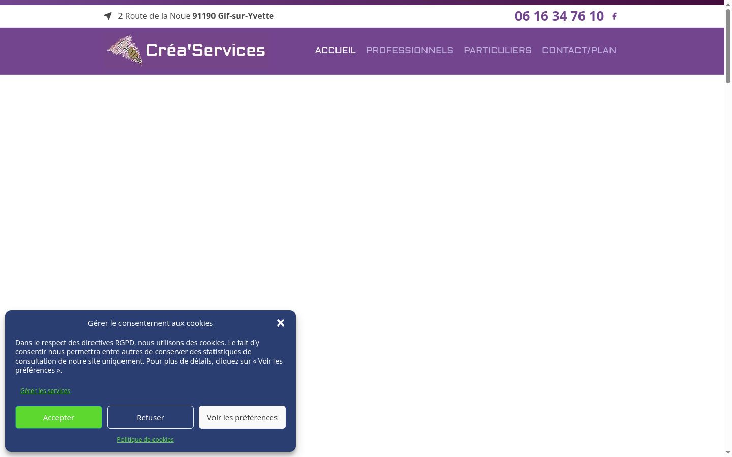 Screenshot tal-banner tal-kunsens muri qabel kwalunkwe interazzjoni