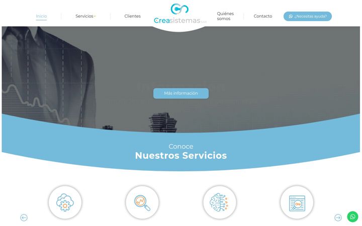 Screenshot of creasistemas.com