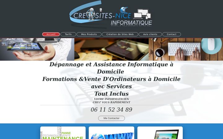 Screenshot of creasites-nice.fr
