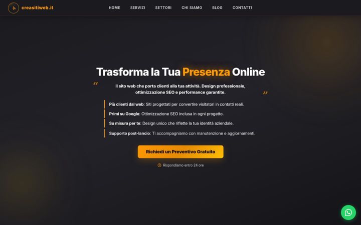 Screenshot of creasitiweb.it
