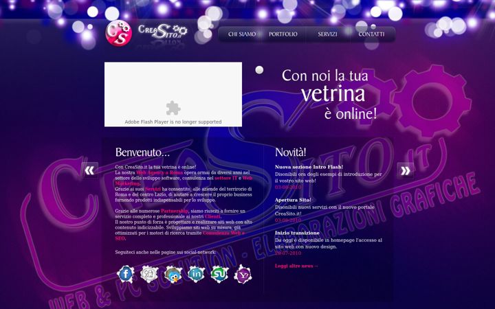 Screenshot of creasitoroma.it