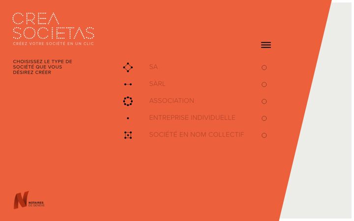 Screenshot of creasocietas.ch