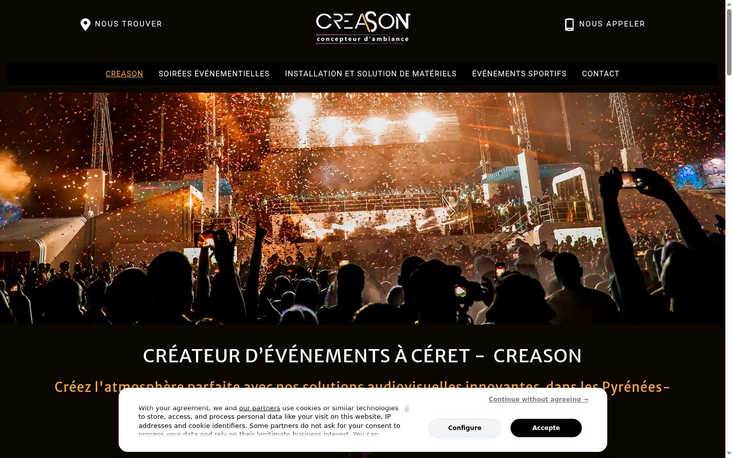 Screenshot tal-banner tal-kunsens muri qabel kwalunkwe interazzjoni