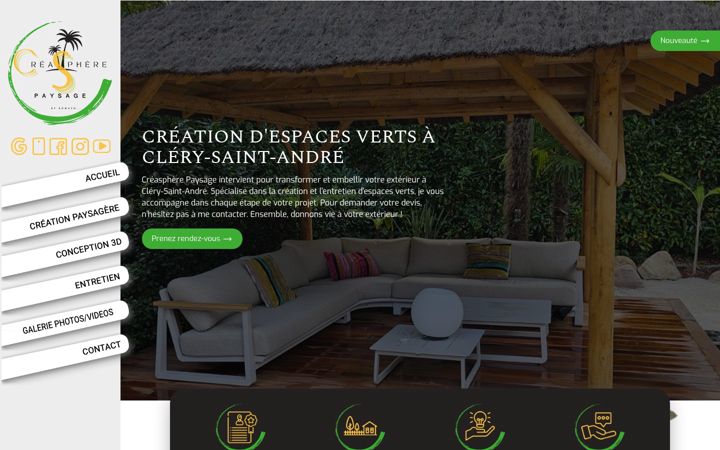 Screenshot of creasphere-paysage.fr