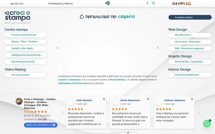 Screenshot of creastampa.net