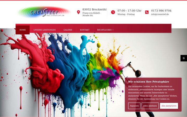 Screenshot of creastief.de