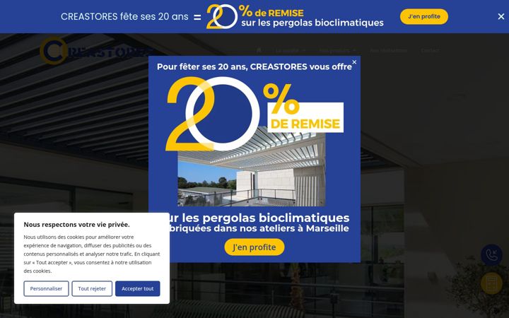 Screenshot of creastores.com