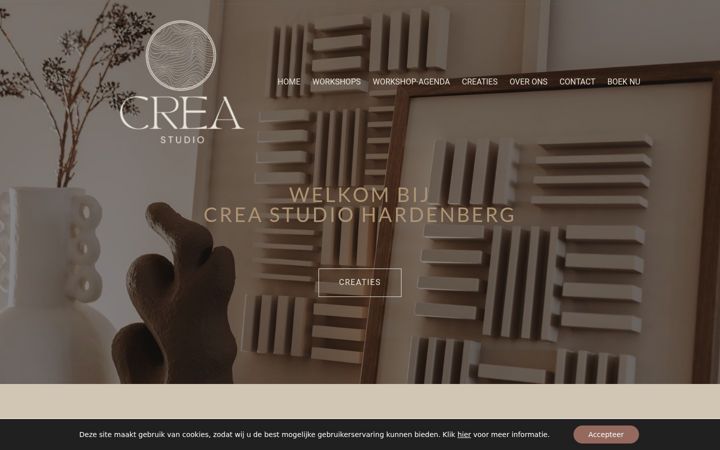 Screenshot of creastudiohardenberg.nl
