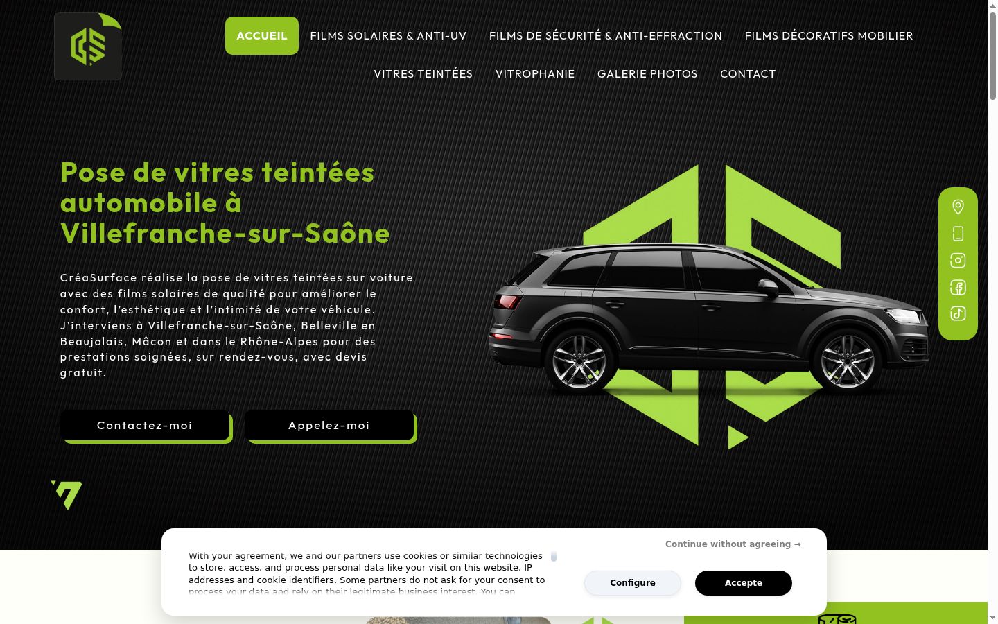 Screenshot tal-banner tal-kunsens muri qabel kwalunkwe interazzjoni