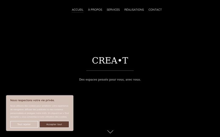 Screenshot of creat-archi.fr