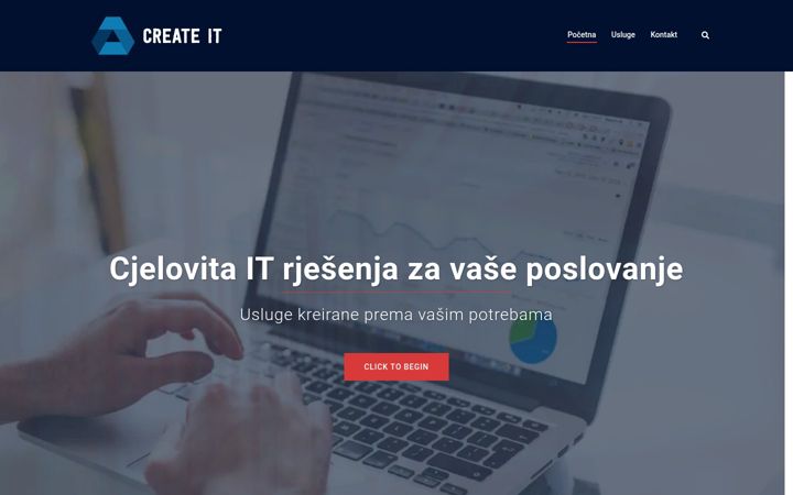 Snimka zaslona za create-it.hr