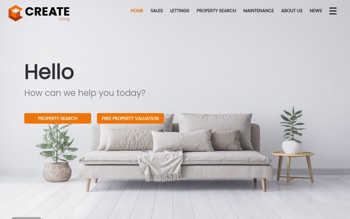 Screenshot of create-living.co.uk