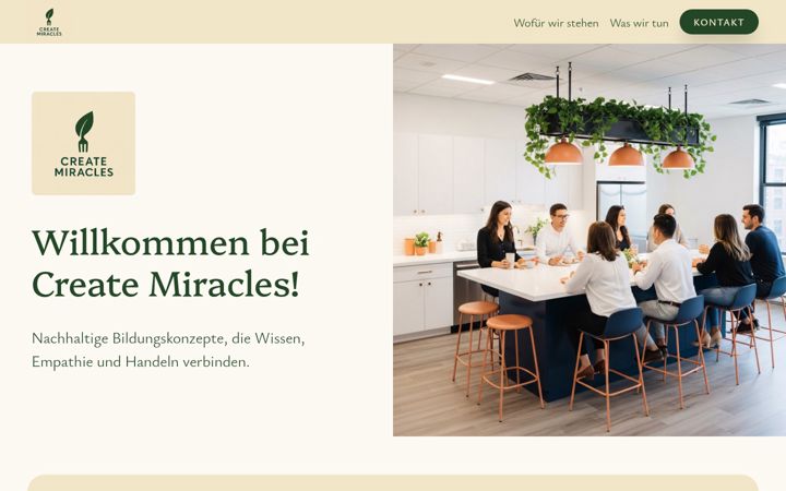 Screenshot of create-miracles.de