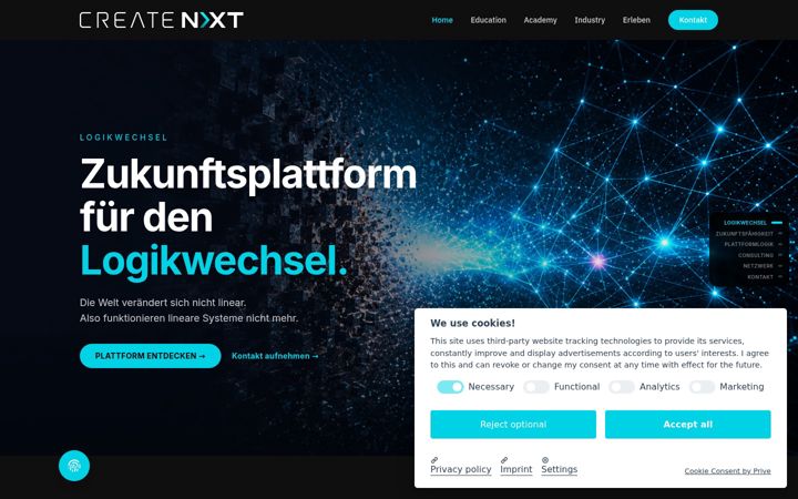 Screenshot of create-next.io