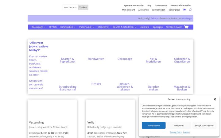 Screenshot of create4fun.nl