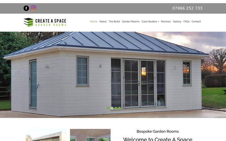 Screenshot of createaspaceltd.co.uk