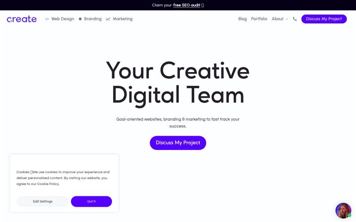 Screenshot of createdesigns.co.uk