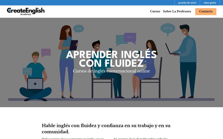 Screenshot of createenglishacademy.com