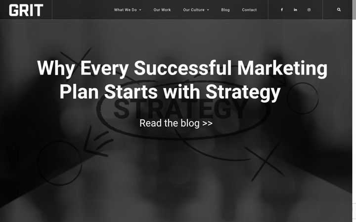 Screenshot of creategrit.com