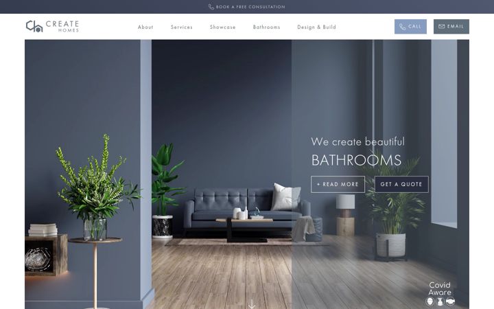 Screenshot of createhomes.uk
