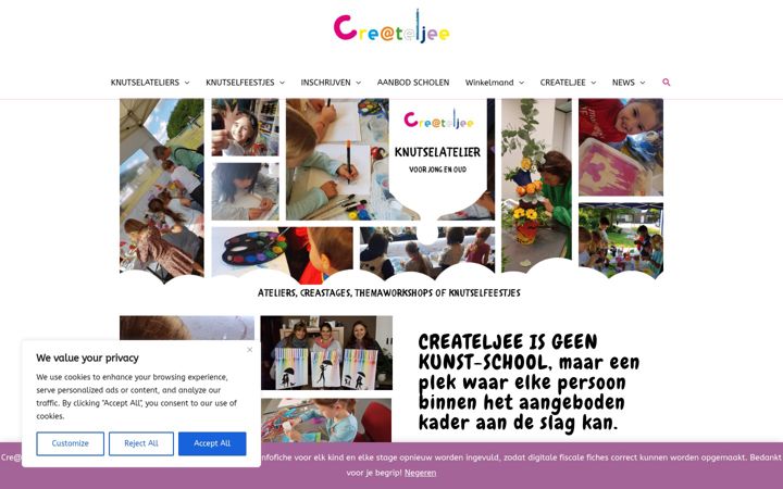Snímek obrazovky createljee.net