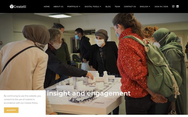 Screenshot of createlli.com