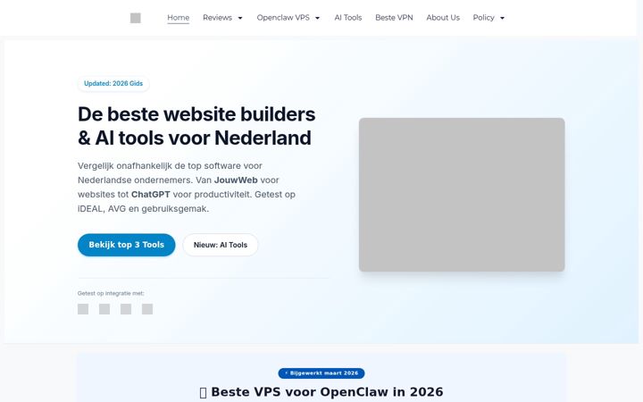 Screenshot of createmoremedia.nl