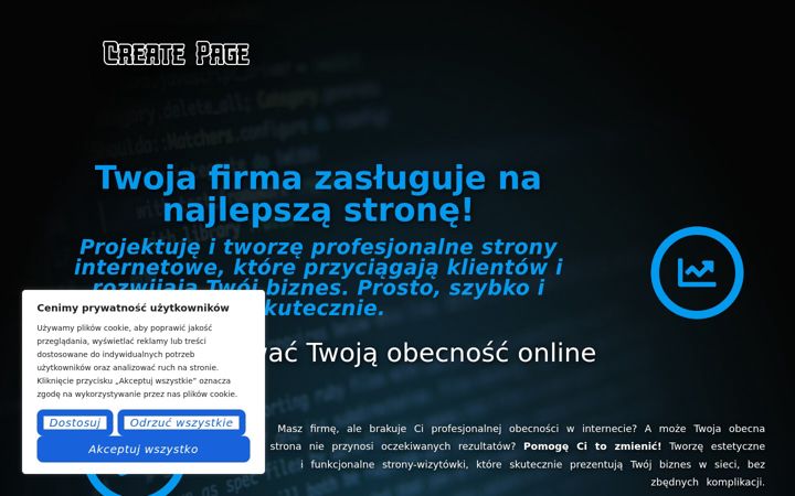 Screenshot of createpage.eu