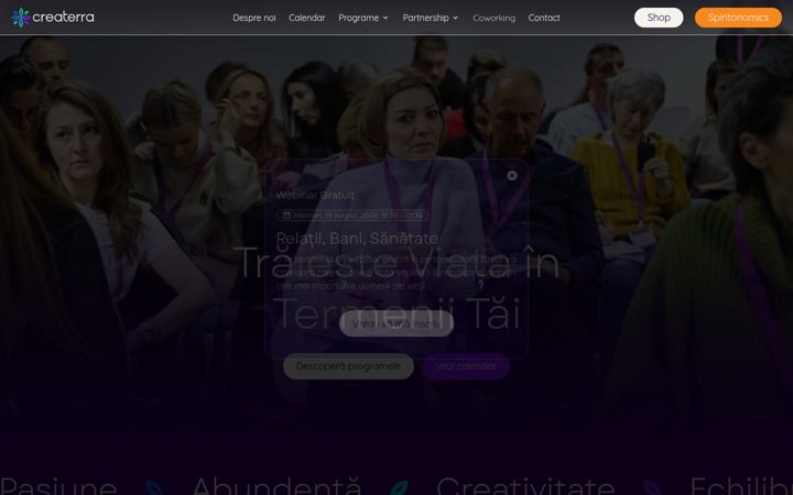Screenshot of createrra.ro