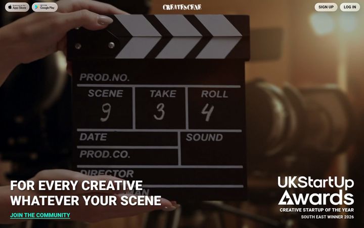 Screenshot of createscene.com