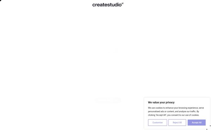 Zrzut ekranu createstudio.ai