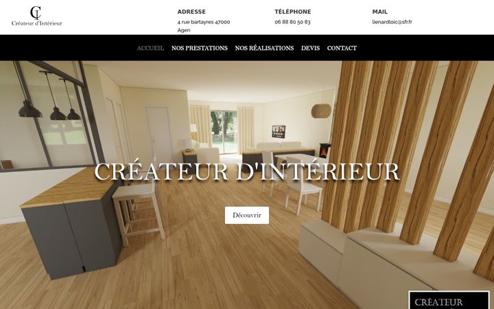 Screenshot of createur-d-interieur-47.fr