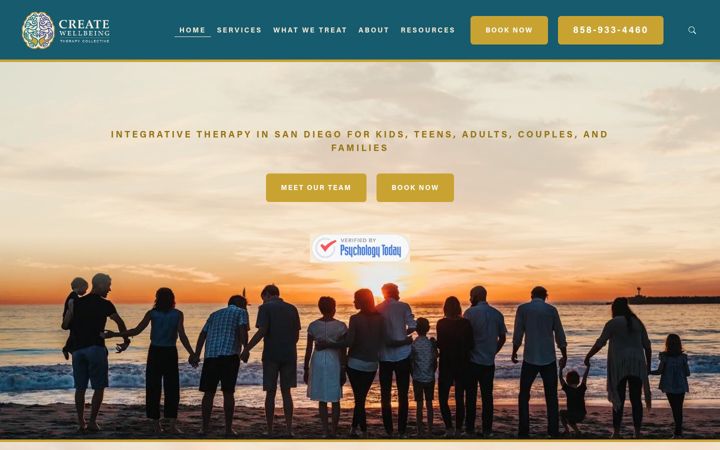 Screenshot of createwellbeingtherapy.com